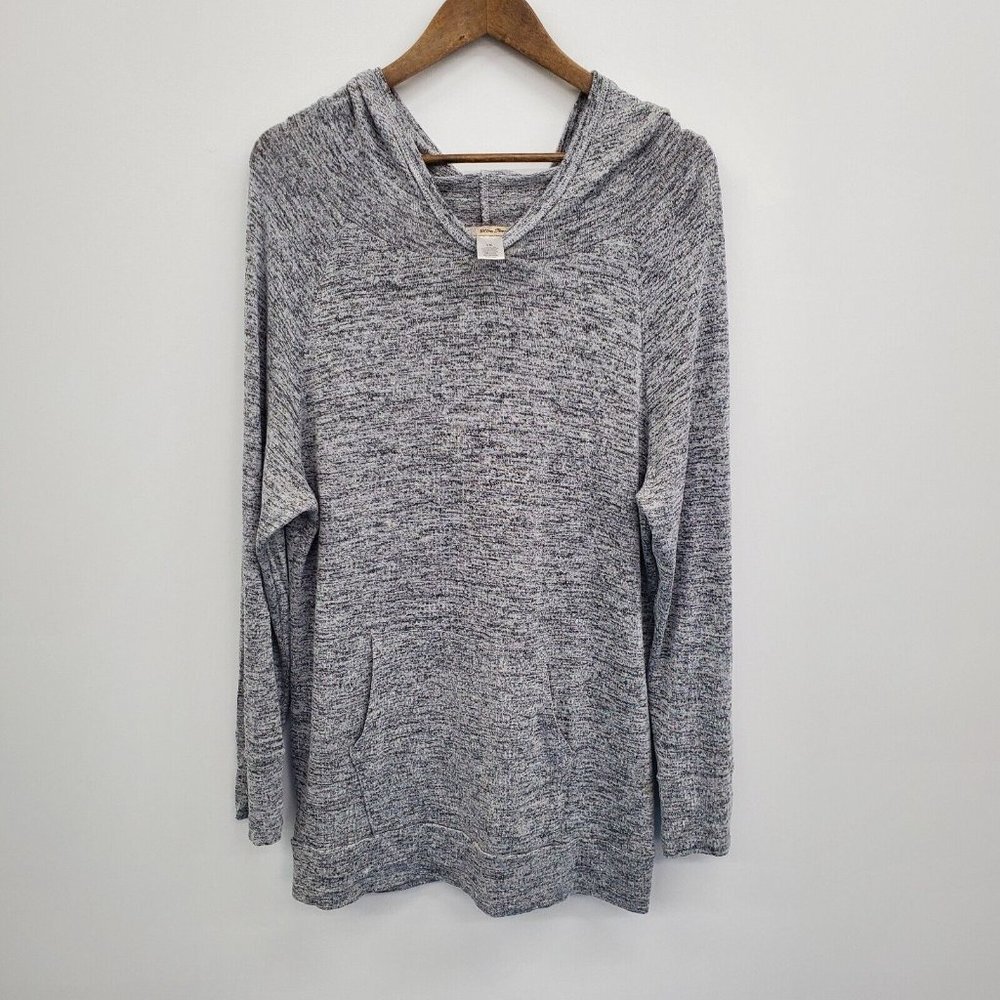 Ultra Teeze Womens Gray Long Sleeve Hoodie Sweatshirt Plus Size 1X‎ Lightweight